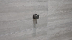 MECCA SHOWER MIXER 60MM PLATE GUN METAL (NR221911HGM)