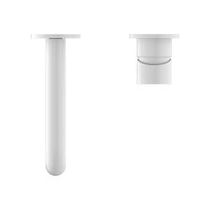 MECCA WALL BASIN/BATH MIXER SEPARATE BACK PLATE 120/160/185/230/260MM MATTE WHITE