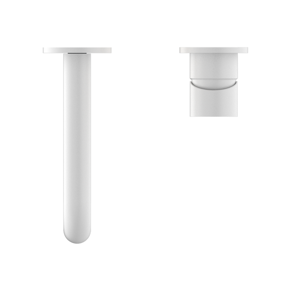 MECCA WALL BASIN/BATH MIXER SEPARATE BACK PLATE 120/160/185/230/260MM MATTE WHITE