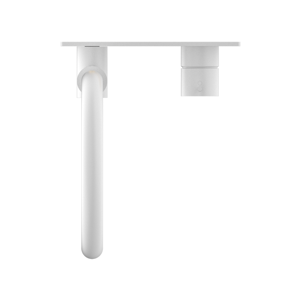 MECCA WALL BASIN/BATH MIXER SWIVEL SPOUT HANDLE UP MATTE WHITE (NR221910PMW)
