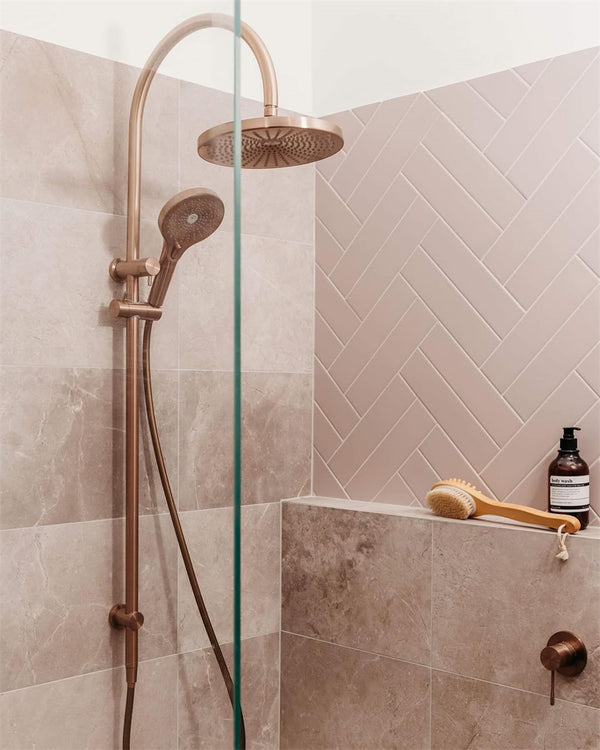 OPAL SHOWER MIXER 80MM PLATE BRUSHED BRONZE (NR251909BZ)