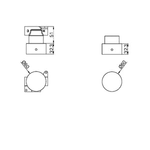 KARA PROGRESSIVE SHOWER MIXER BRUSHED NICKEL (NR271909BN)