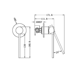 MECCA CARE SHOWER MIXER CHROME (NR221911XCH)