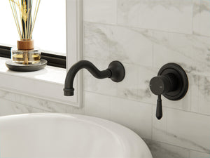 YORK SHOWER MIXER WITH METAL LEVER MATTE BLACK (NR69210902MB)