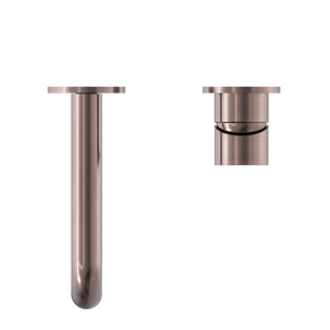 MECCA WALL BASIN/BATH MIXER SEPARATE BACK PLATE 120/160/185/230/260MM BRUSHED BRONZE