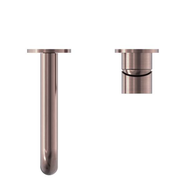 MECCA WALL BASIN/BATH MIXER SEPARATE BACK PLATE 120/160/185/230/260MM BRUSHED BRONZE