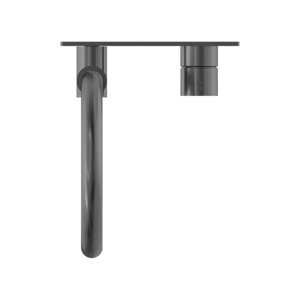 MECCA WALL BASIN/BATH MIXER SWIVEL SPOUT HANDLE UP GUN METAL (NR221910PGM)