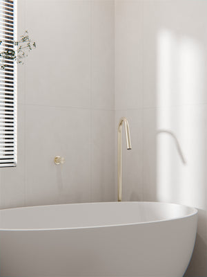 MECCA FREESTANDING BATH SPOUT ONLY BRUSHED GOLD (NR221903aBG)