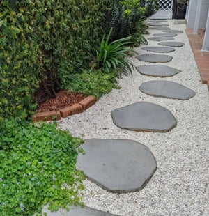 Basalt Bluestone Stepping Stone 400-500mm x 30mm thickness