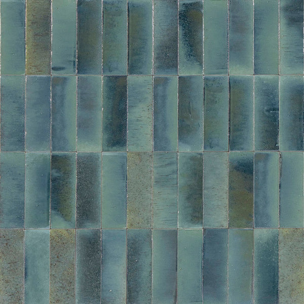 515GLEBLG GLEEZE TURCHESE BLUE GLOSS 50X150MM Made in Italy