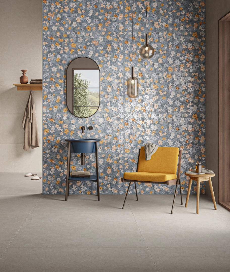 EST 05275 PIEMME 600X1200MM HOMEY BLOOM BLUE NAT/RET MADE IN ITALY