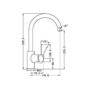 MECCA KITCHEN MIXER GUN METAL (NR221907GM)