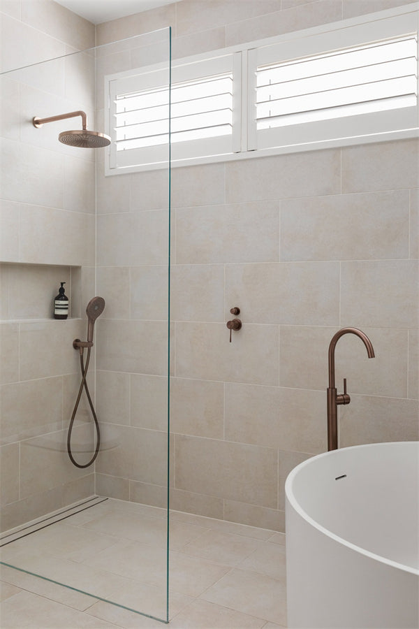 OPAL SHOWER MIXER WITH DIVERTOR SEPARATE PLATE BRUSHED BRONZE (NR251909eBZ)