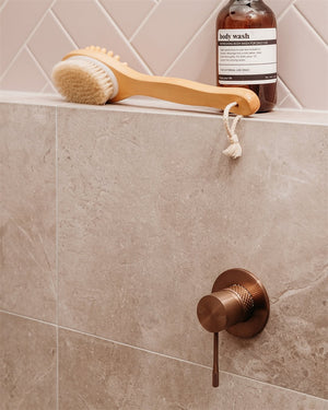 OPAL SHOWER MIXER 80MM PLATE BRUSHED BRONZE (NR251909BZ)