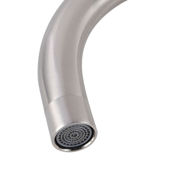 TSI Mixer Taps Round Brushed Nickel Kitchen Sink Mixer Tap BU1026.KM
