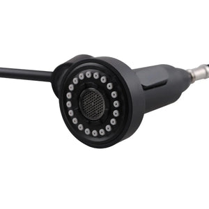 OX1017.KM TALL SPRING BLACK PULL OUT KITCHEN SINK MIXER TAP