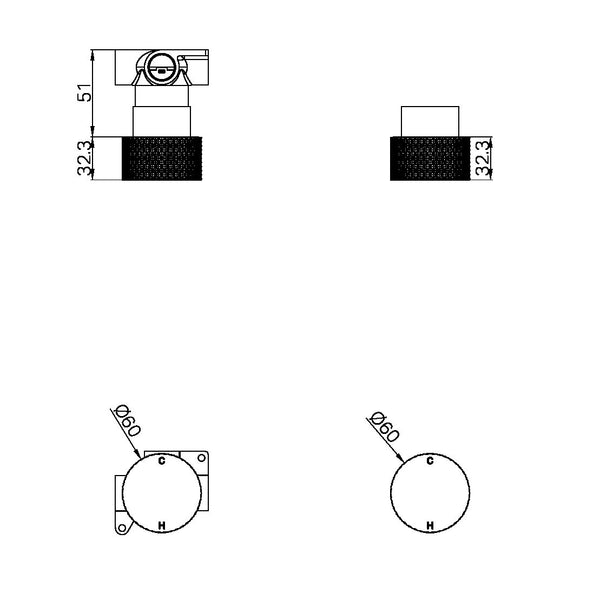 OPAL PROGRESSIVE SHOWER MIXER GRAPHITE (NR252009GR)