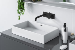 MECCA WALL BASIN/BATH MIXER HANDLE UP 120/160/185/230/260MM MATTE BLACK