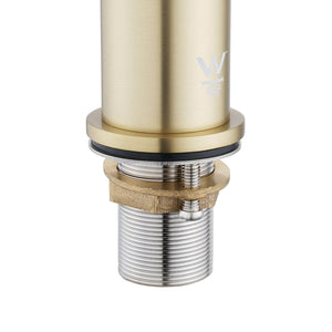 TSI Mixer Taps Lucid Pin Light Brushed Gold Tall Basin Mixer