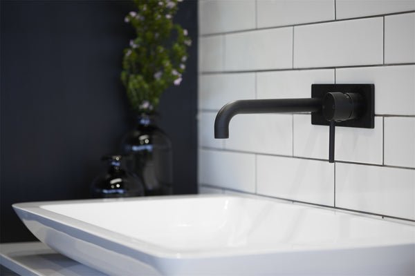 DOLCE WALL BASIN/BATH MIXER MATTE BLACK (NR250810BMB)