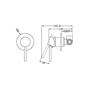 DOLCE SHOWER MIXER CHROME (NR250811CH)