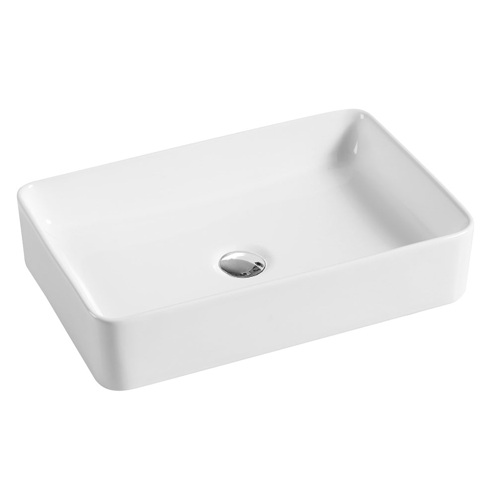 WB 6035B DIOR-II Above Counter Basin in Gloss White Finish 505x340x110MM
