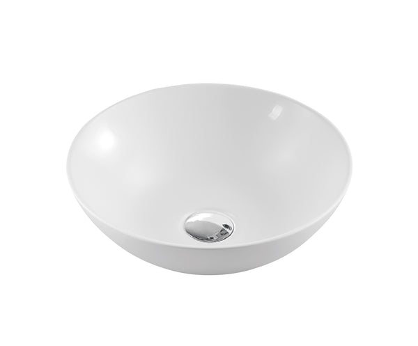 WB4030M ETERNAL Above Counter Basin in Matte White Finish