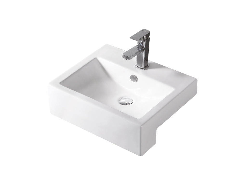 WB 5243C FABBRIS II Semi Recess Basin 525x430x160MM