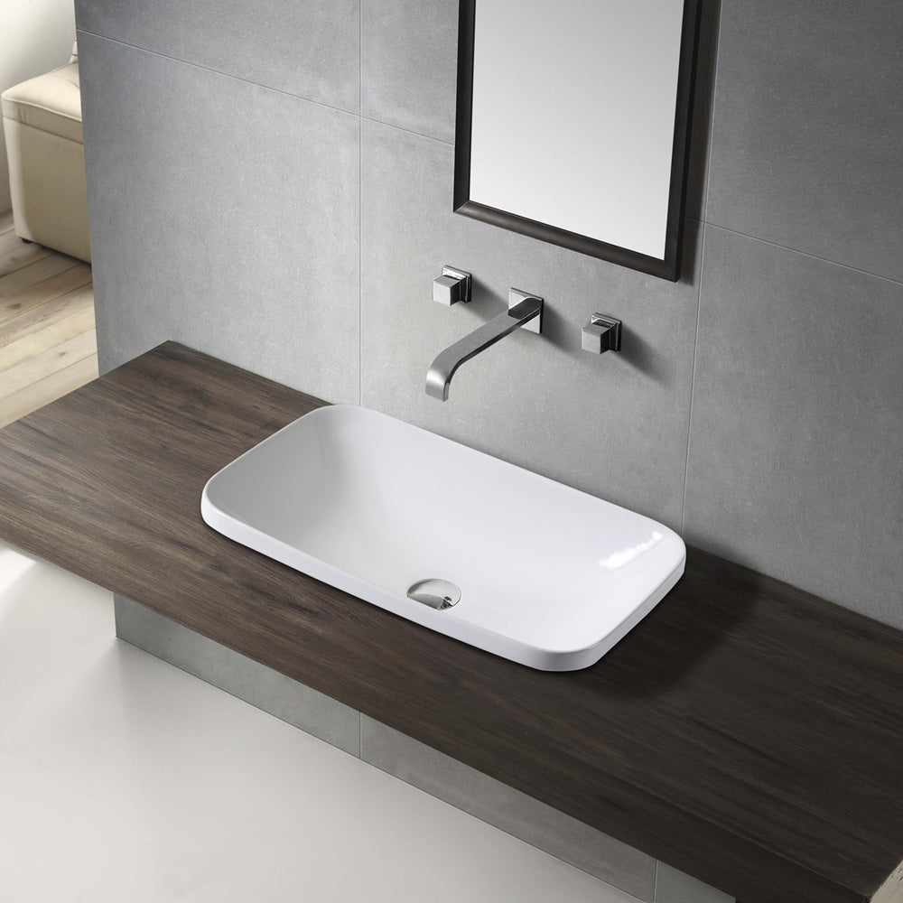 WB 6038S MILAN Insert Rectangular Basin 500x380x145MM