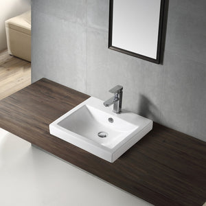 WB4034A MEGGA II Half Insert Basin 500x435x150MM
