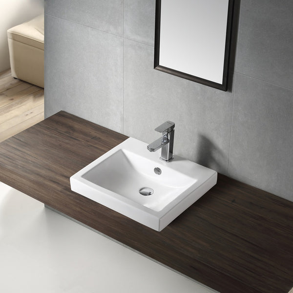 WB4034A MEGGA II Half Insert Basin 500x435x150MM