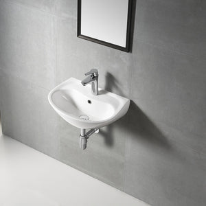 Wb 5035W MOBI Wall Hung Basin with Brackets 505x355x185MM