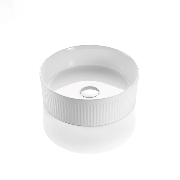CA410R-MW Above Counter Basin 410*410*120mm Matt White