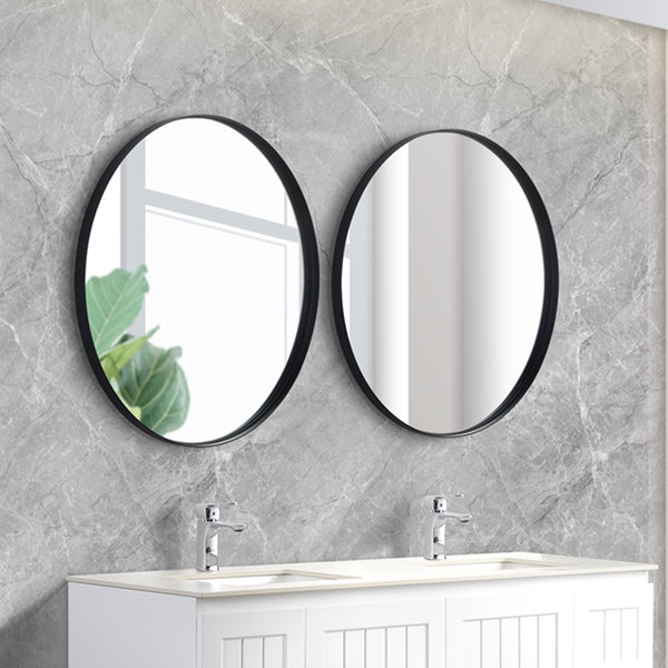 KDK- KR600F-MB MATTE BLACK ALUMINIUM FRAMED MIRRORS 600MM