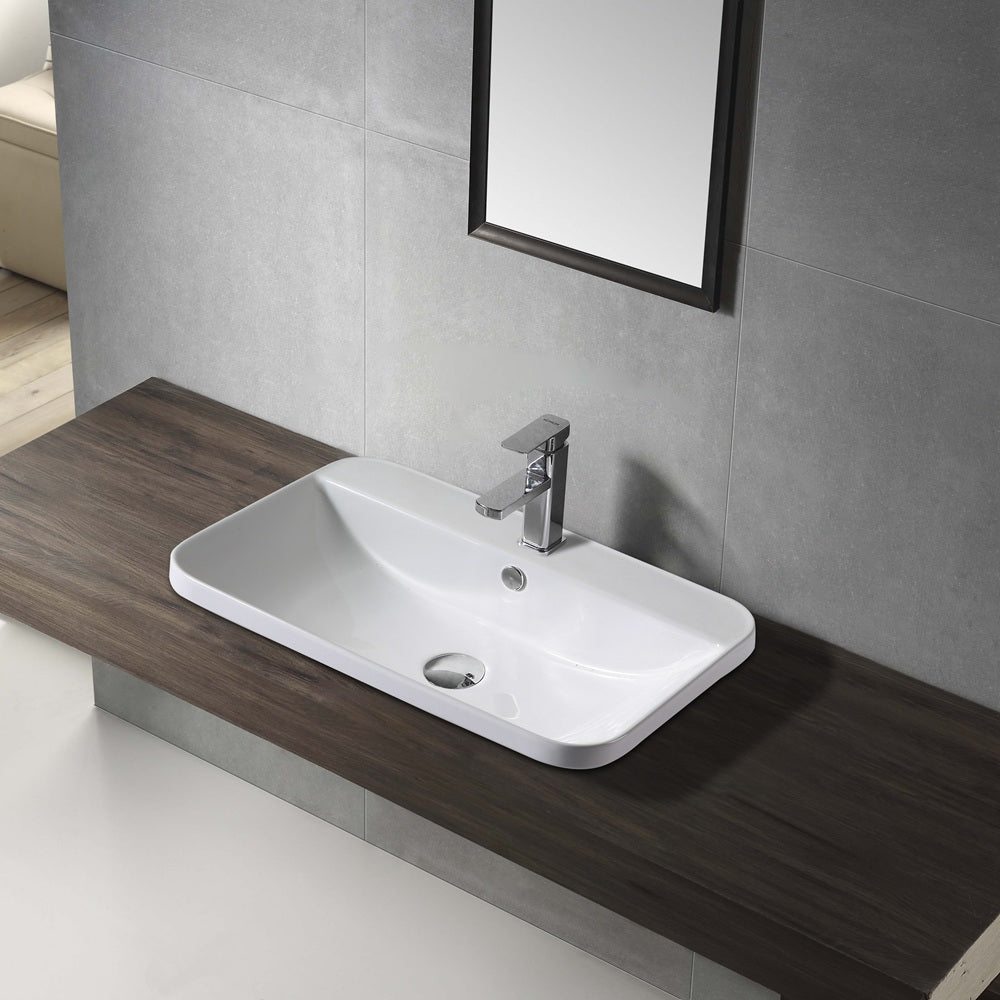WB 6040s VENICE Semi-Insert Rectangular Basin 500x400x160MM