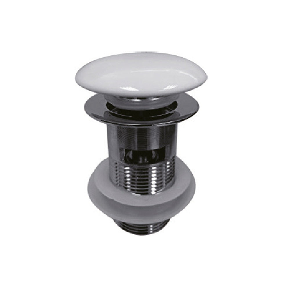 WBplug 32/WT 32MM CERAMIC WHITE POP UP WASTE WITHOUT OVERFLOW