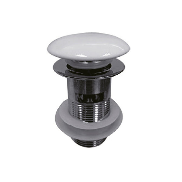 WBplug 32/WT 32MM CERAMIC WHITE POP UP WASTE WITHOUT OVERFLOW
