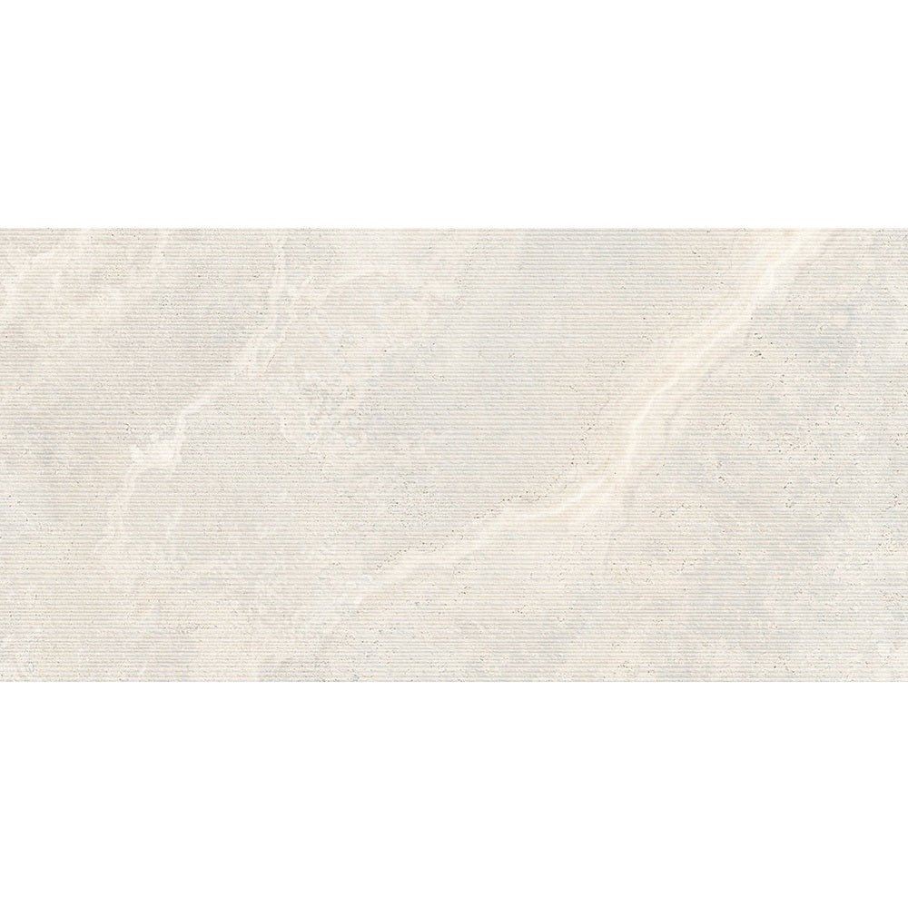 612CRWWHD 612CR01D CROWN TRAVERTINE WHITE STRUCTURED DECOR P3 600X1200