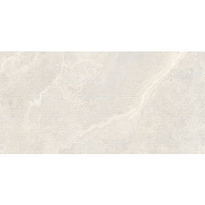 612CRWWHD 612CR01D CROWN TRAVERTINE WHITE STRUCTURED DECOR P3 600X1200
