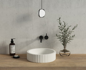 WB4011WT PIAZA Above Counter Basin in Matte White