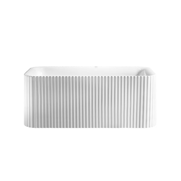 BT 317SM PIAZA SQ 1500mm Free Standing Bath Tub in Matte White 1480x720x580mm