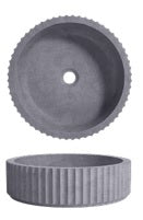 WB4011GR PIAZA Above Counter Basin in Matte Grey
