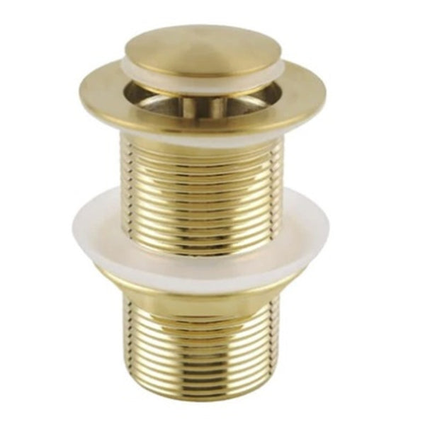 WBPLUG 32MM BB BRUSHED BRASS POP UP WASTE WITHOUT OVERFLOW