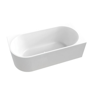 BT 359RS-M PIAZA 1500mm Right Hand Free Standing Bath in Matte White 1500x750x590mm
