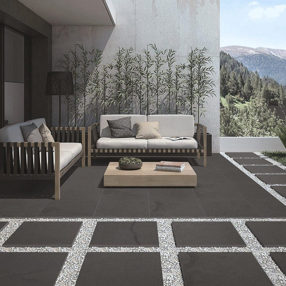 6BLSCH2CX VB2666A BLUESTONE CHARCOAL EXTERNAL PAVER 600X600x20MM