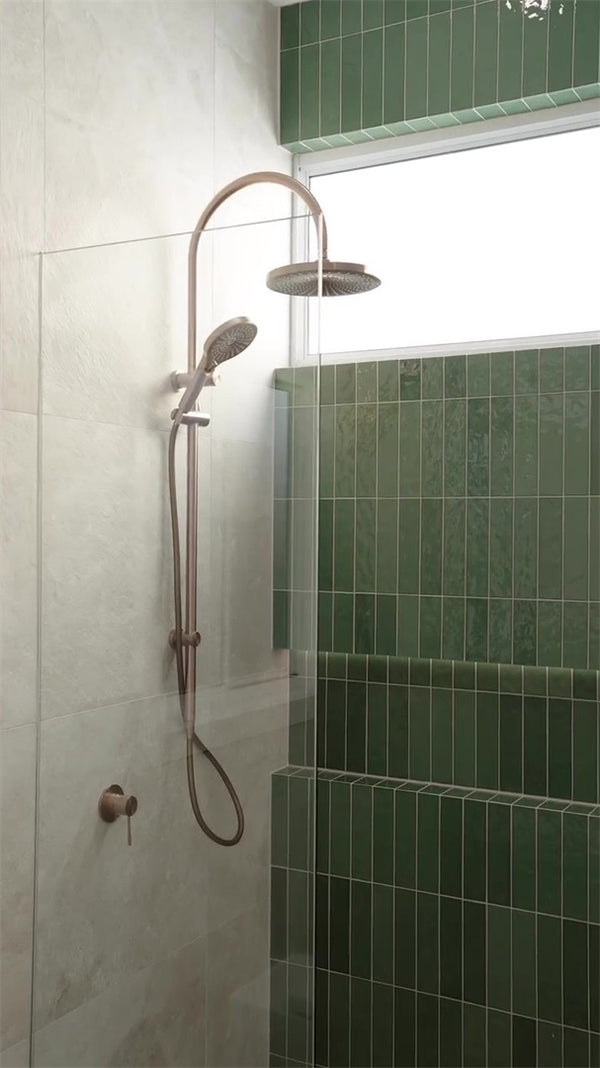 OPAL SHOWER MIXER 80MM PLATE BRUSHED BRONZE (NR251909BZ)