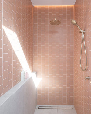 MECCA SHOWER MIXER 60MM PLATE BRUSHED GOLD (NR221911HBG)