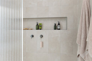 MECCA SHOWER MIXER 80MM PLATE GUN METAL (NR221911GM)