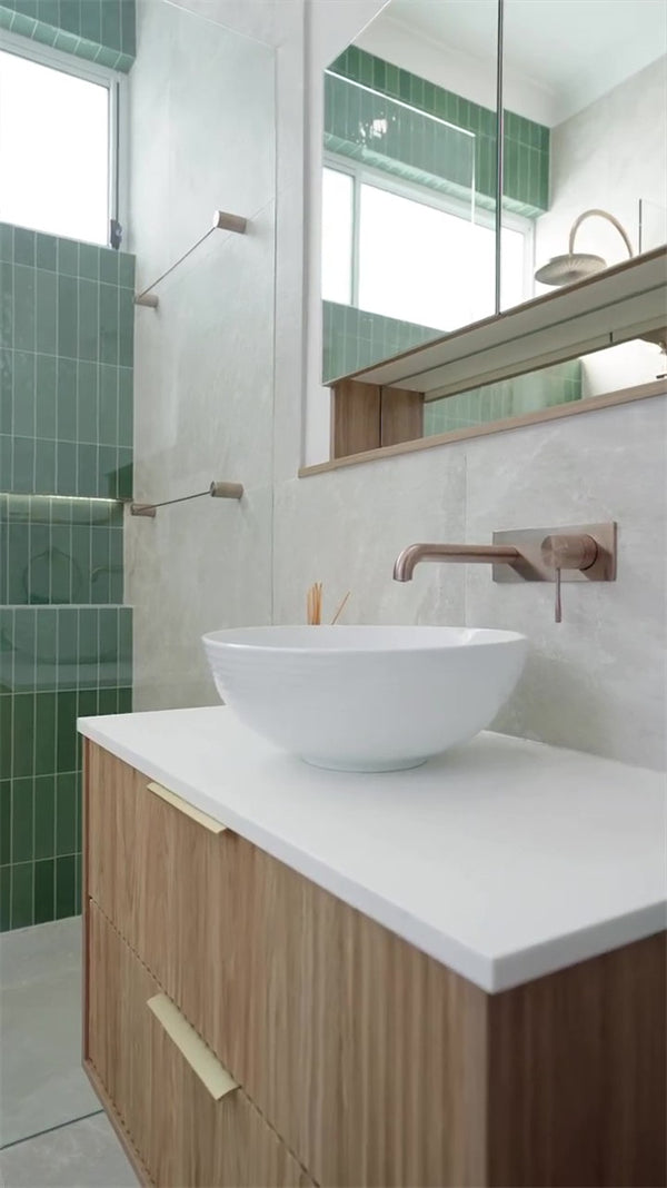 OPAL WALL BASIN/BATH MIXER 120/160/185/230/260MM BRUSHED BRONZE