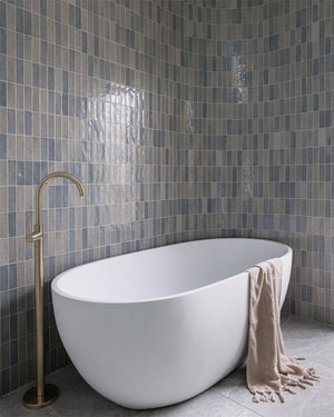 MECCA FREESTANDING BATH MIXER BRUSHED GOLD (NR210903a01BG)